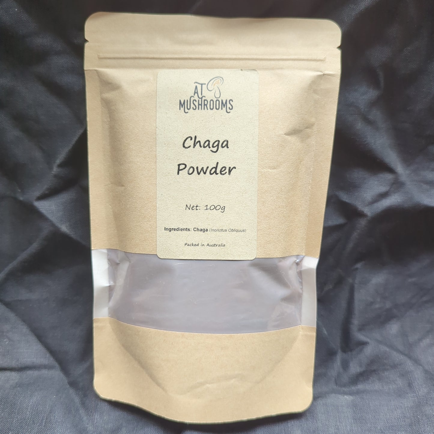 Chaga Mushroom Powder (Inonotus obliquus) Supplement