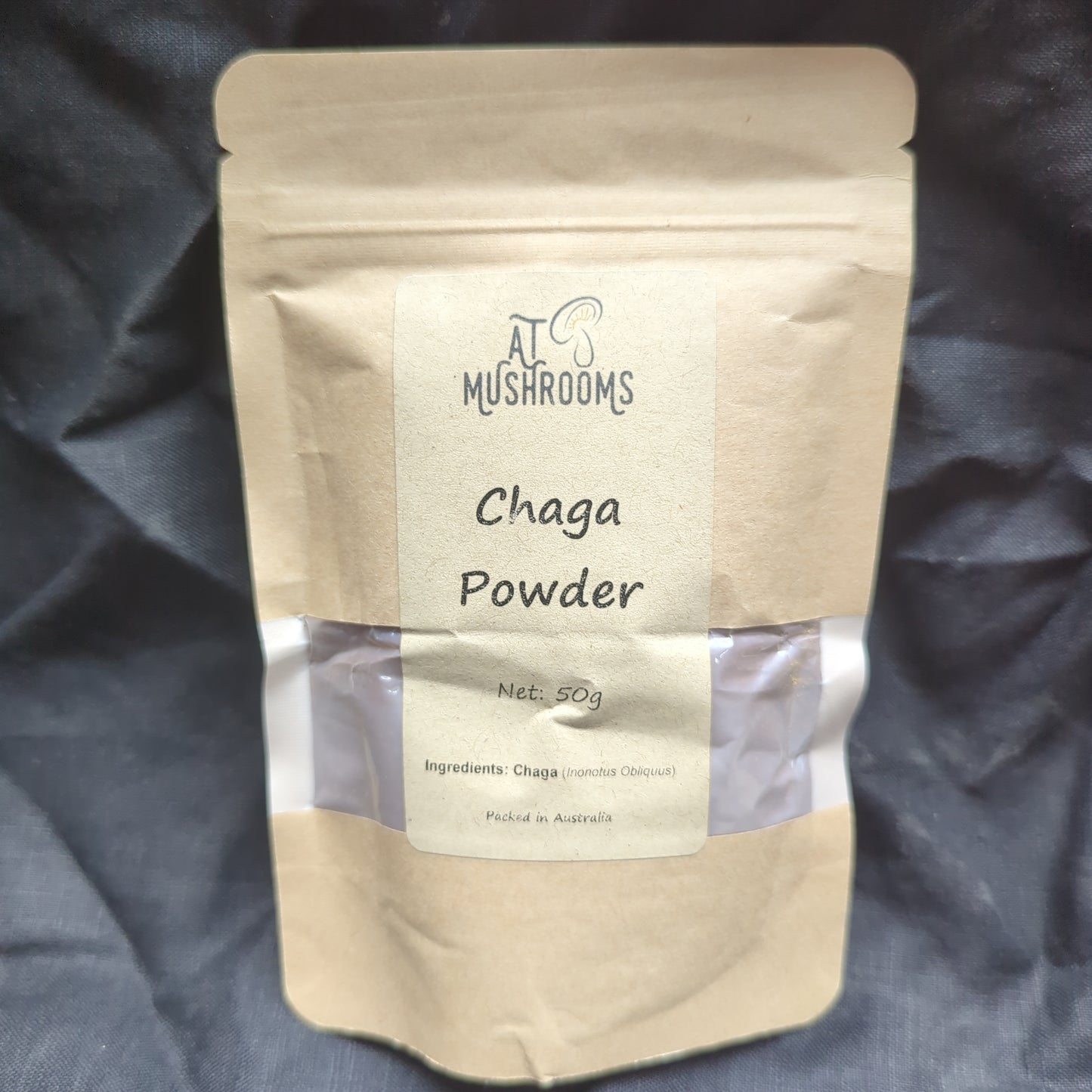 Chaga Mushroom Powder (Inonotus obliquus) Supplement