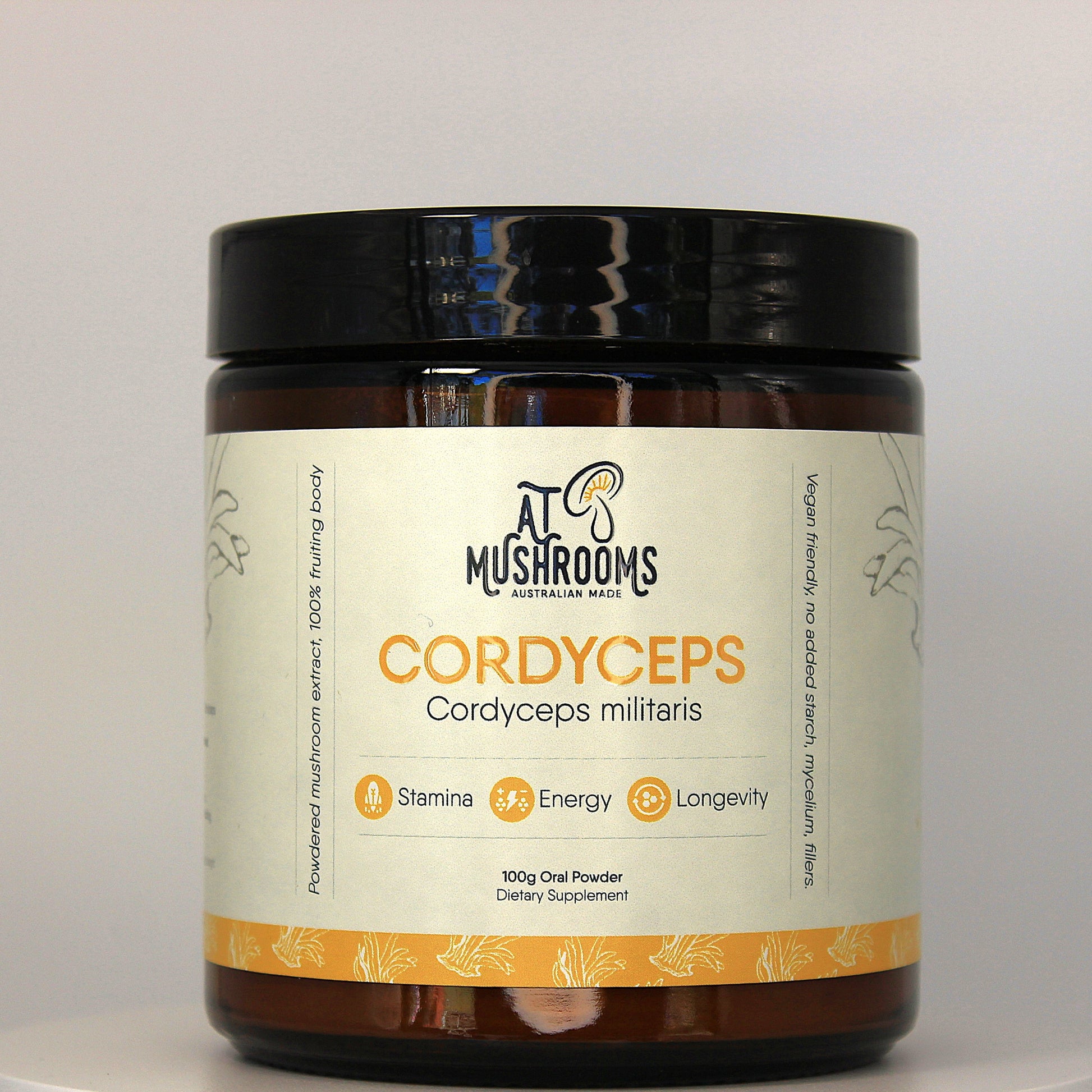 Cordyceps Militaris Organic Powder - Traditional Wellness Supplement