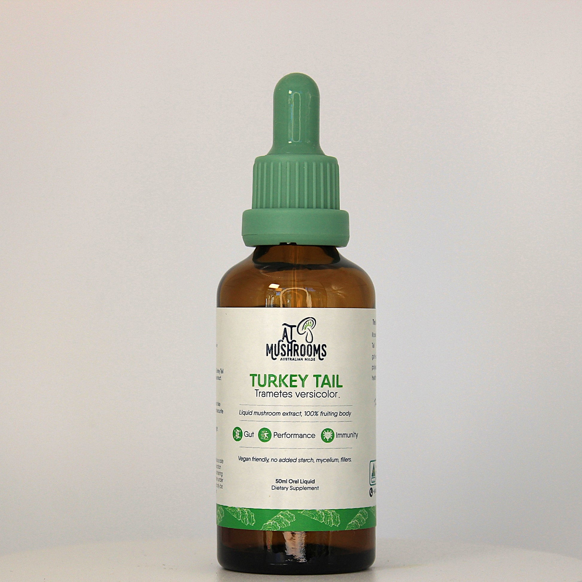 Premium Turkey Tail Mushroom Extract - Trametes Versicolor Traditional Wellness | A.T. Mushrooms