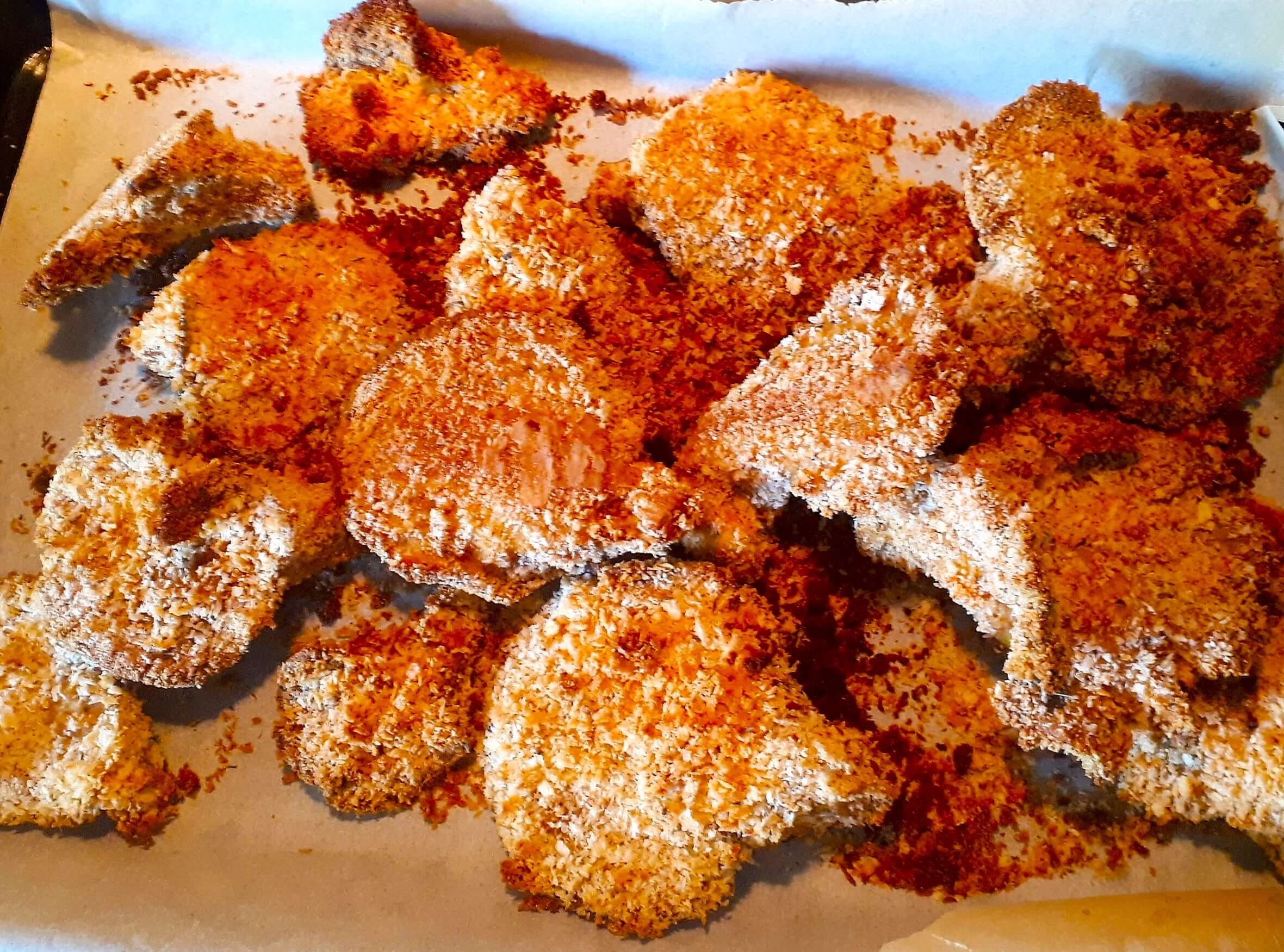 Oven baked Oyster Mushrooms