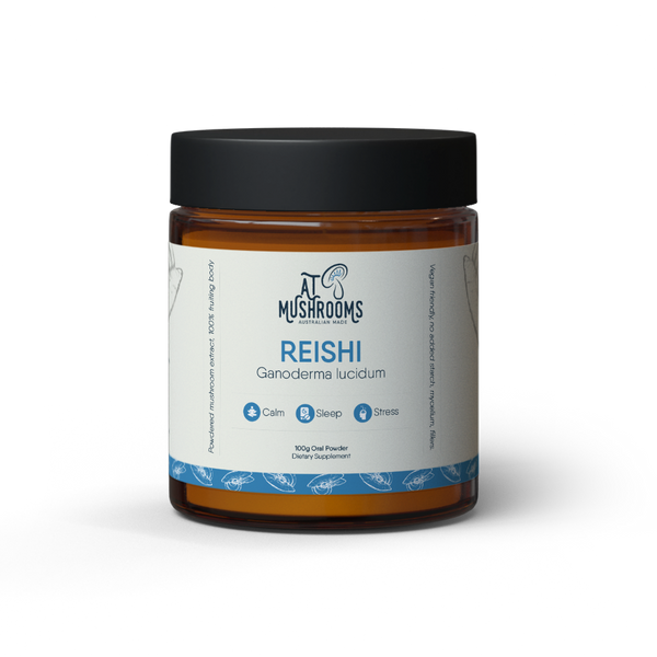 Reishi Organic Mushroom Powder - Ganoderma Lucidum | A.T. Mushrooms