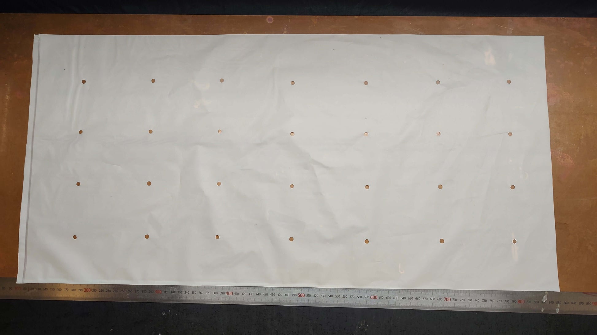 Pre cut bag with 6mm holes