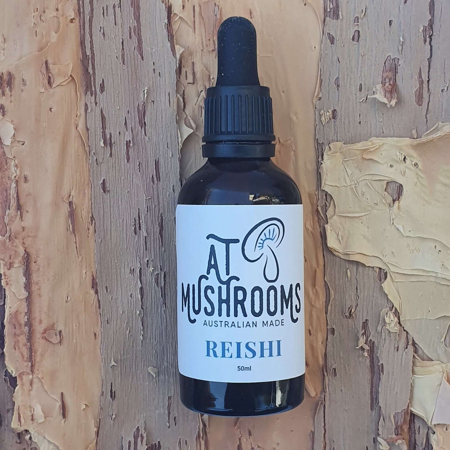 AT Mushrooms Reishi 50ml dropper bottle